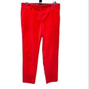 Ann Taylor Red Velour Dress Pants Size 8